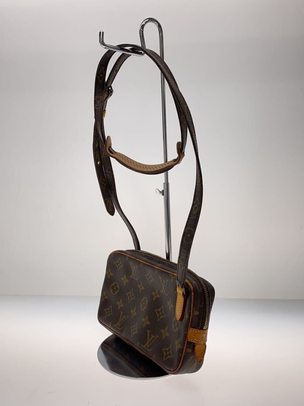 Louis Vuitton Monogram Pochette Bandouliere Canvas Marly Brown